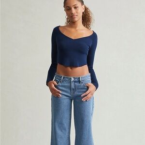 PacSun Dark Blue Flare Jeans